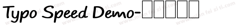 Typo Speed Demo字体转换